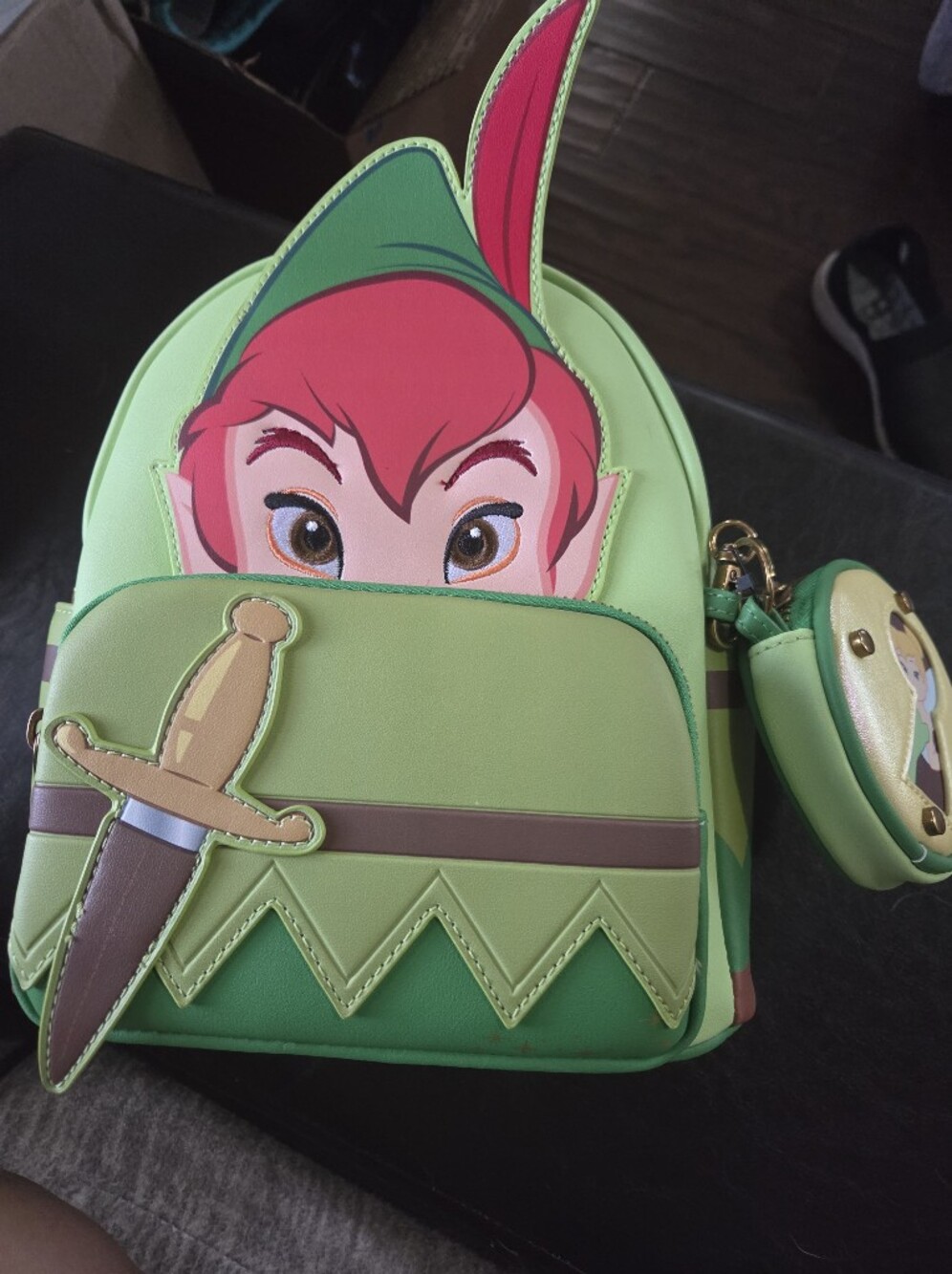 Loungefly Peter Pan Cosplay Mini Backpack with Coin Purse